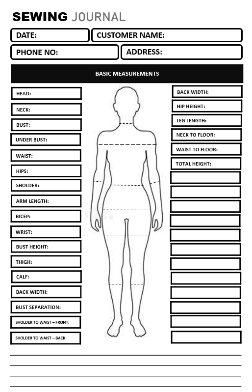 Printable Sewing Planner Template
